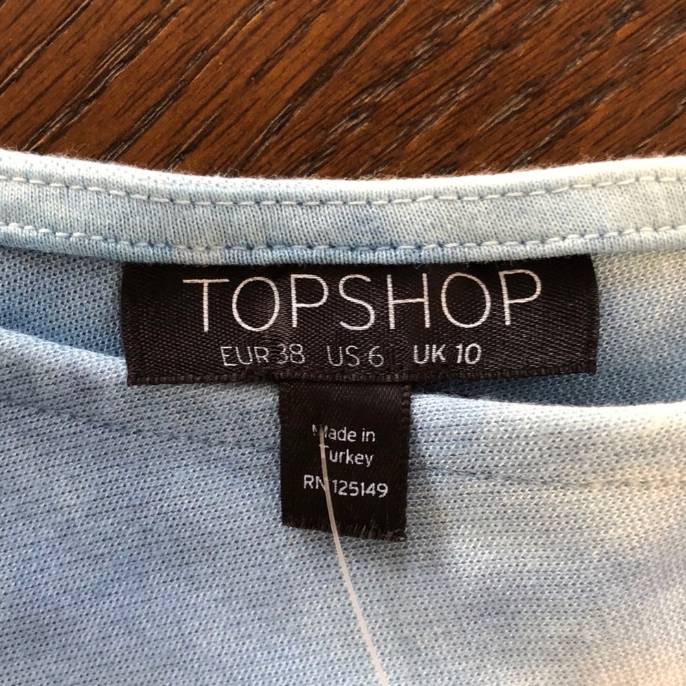 TOPSHOP lace up tie dyed crop top festival fashion - Picture 6 of 8